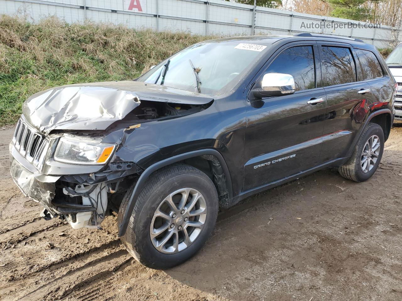 2014 Jeep Grand Cherokee Limited Black vin: 1C4RJFBG1EC522689