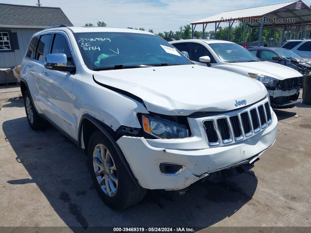 2015 Jeep Grand Cherokee Limited White vin: 1C4RJFBG1FC112461