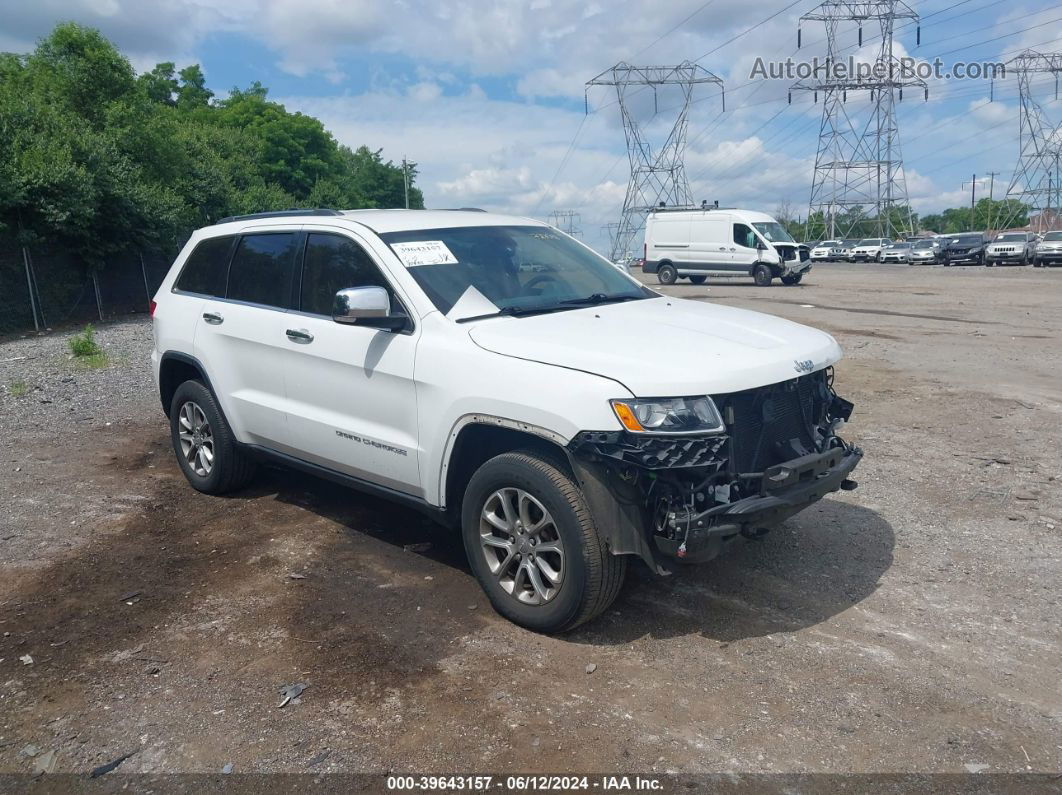 2015 Jeep Grand Cherokee Limited White vin: 1C4RJFBG1FC727043