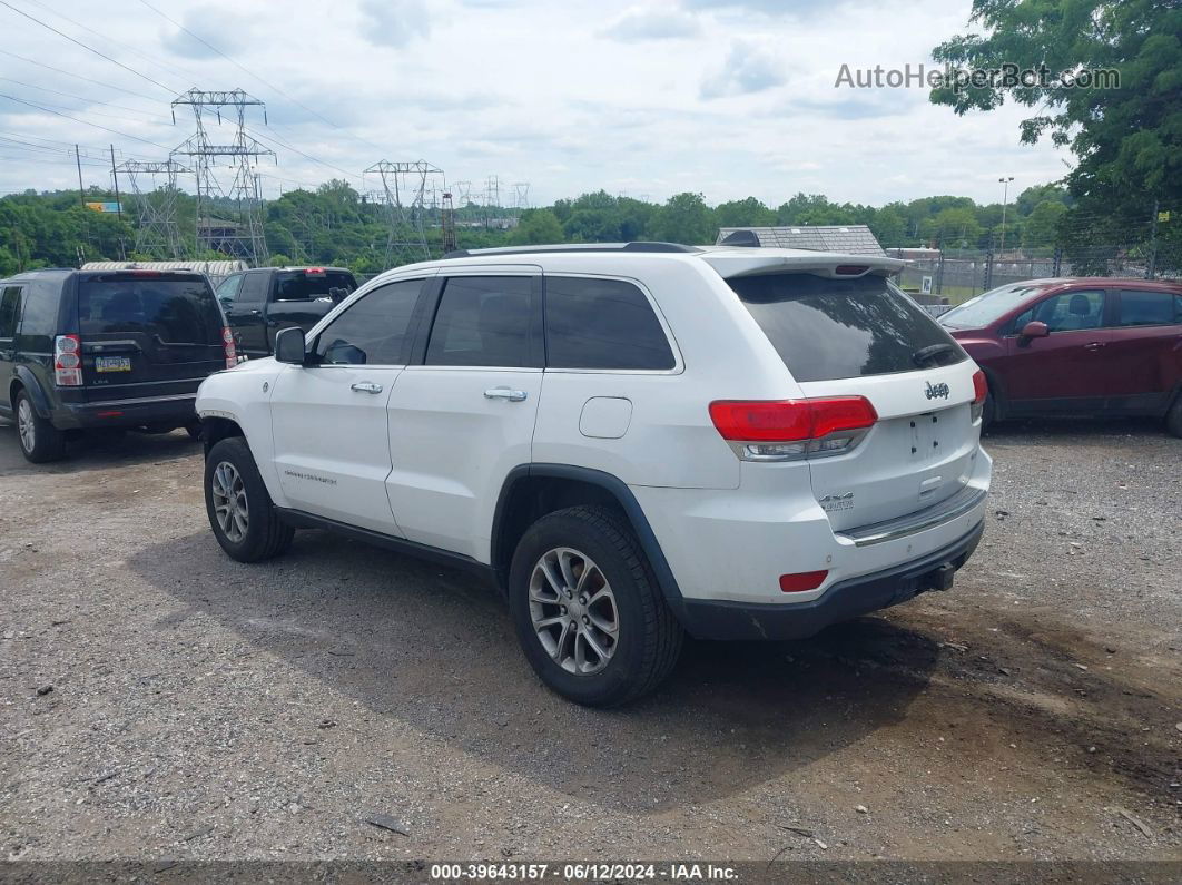 2015 Jeep Grand Cherokee Limited White vin: 1C4RJFBG1FC727043