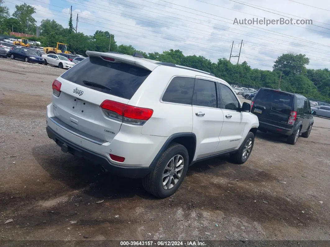 2015 Jeep Grand Cherokee Limited White vin: 1C4RJFBG1FC727043