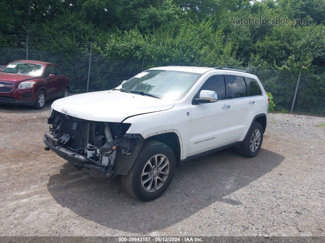 2015 Jeep Grand Cherokee Limited White vin: 1C4RJFBG1FC727043