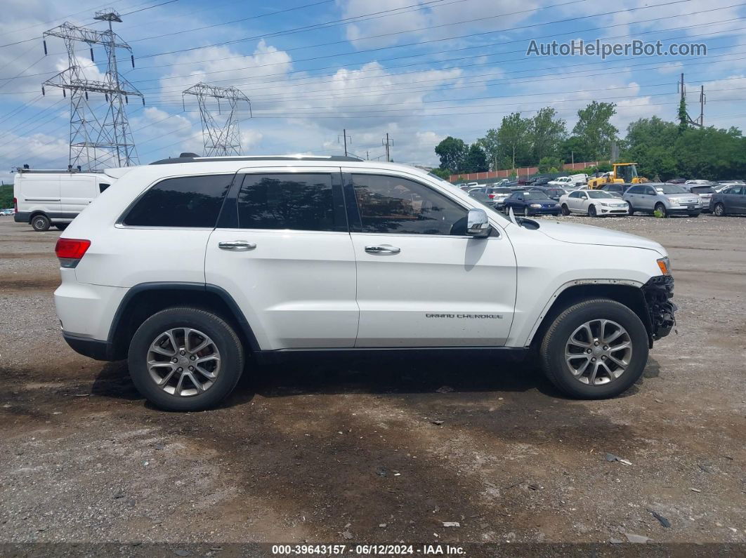 2015 Jeep Grand Cherokee Limited White vin: 1C4RJFBG1FC727043