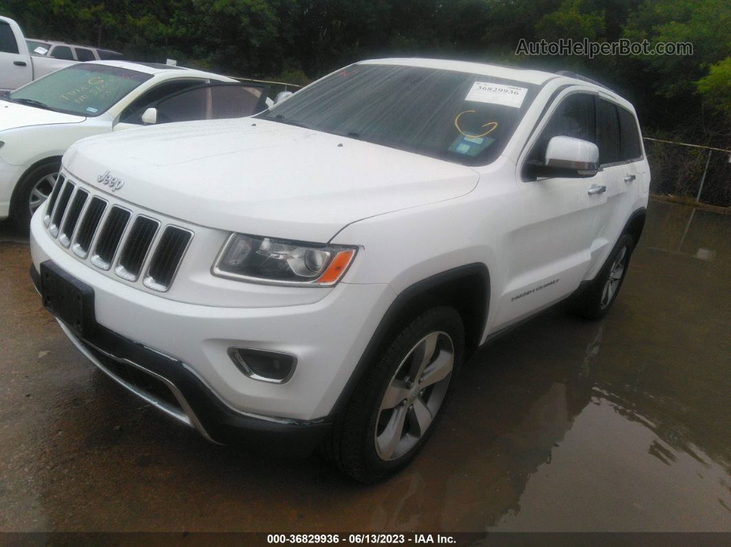 2015 Jeep Grand Cherokee Limited White vin: 1C4RJFBG1FC759345