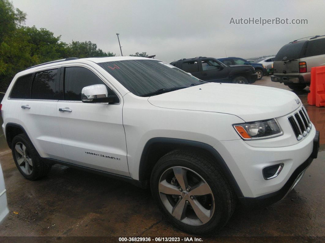 2015 Jeep Grand Cherokee Limited White vin: 1C4RJFBG1FC759345