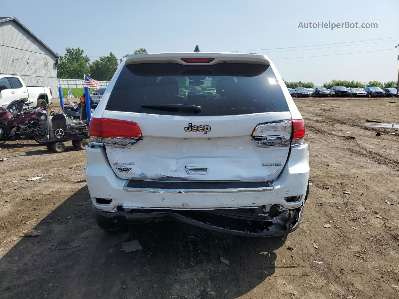 2019 Jeep Grand Cherokee Limited White vin: 1C4RJFBG1KC578918