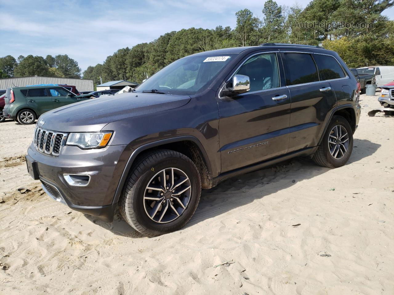 2019 Jeep Grand Cherokee Limited Серый vin: 1C4RJFBG1KC642732