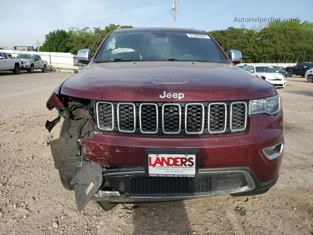 2019 Jeep Grand Cherokee Limited Maroon vin: 1C4RJFBG1KC686052