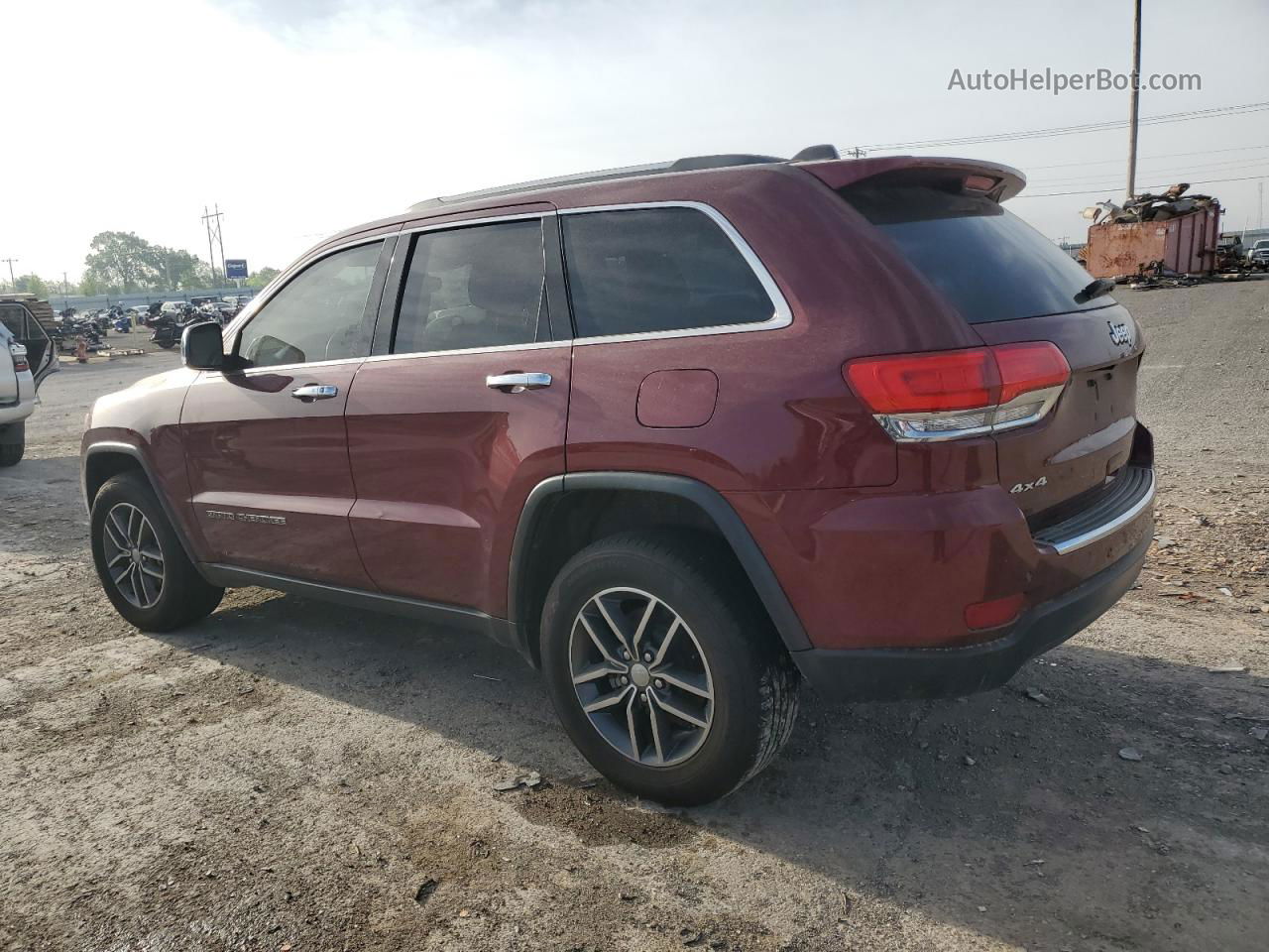 2019 Jeep Grand Cherokee Limited Темно-бордовый vin: 1C4RJFBG1KC686052