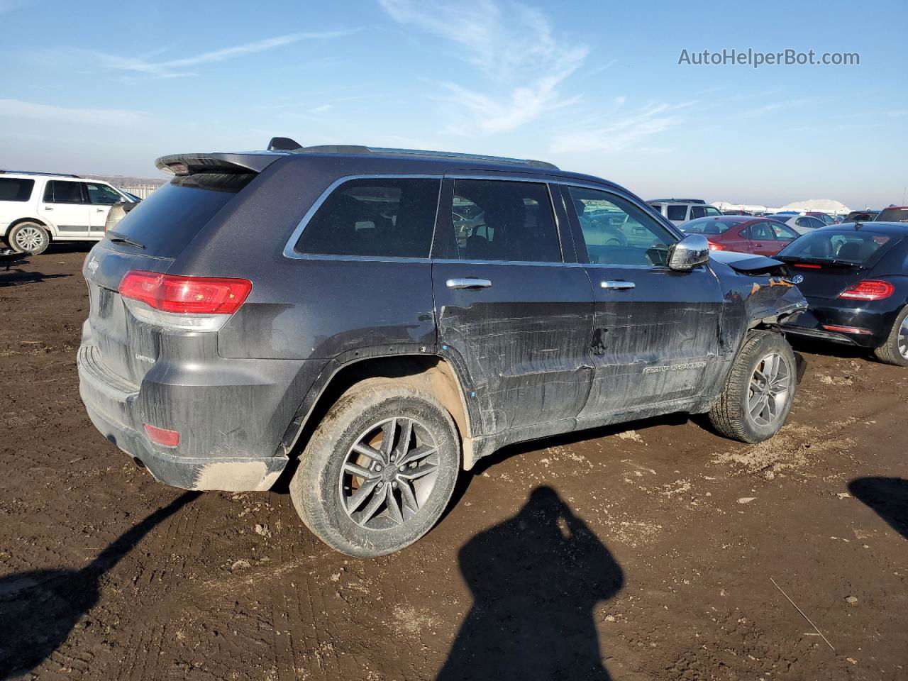 2019 Jeep Grand Cherokee Limited Серый vin: 1C4RJFBG1KC724332