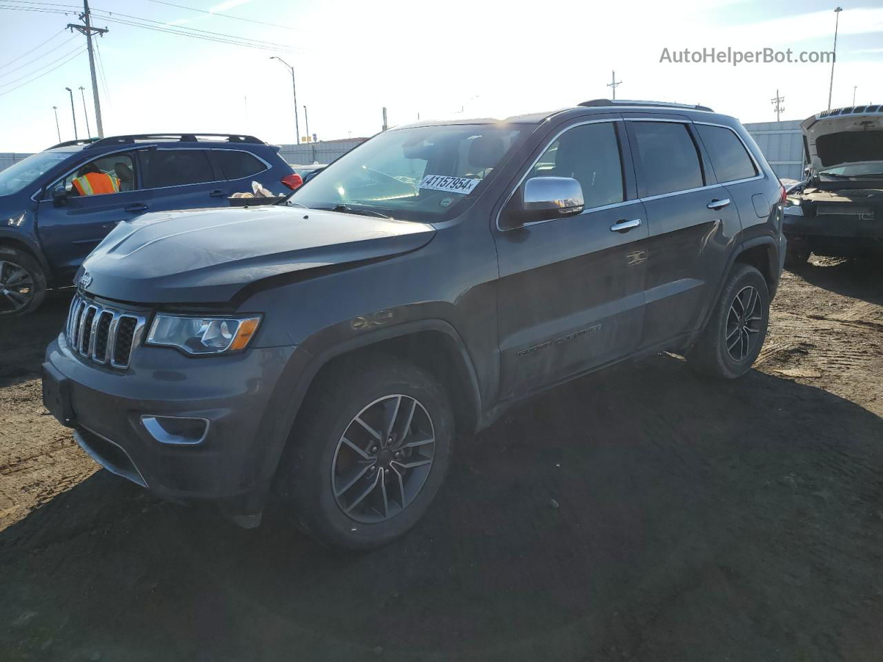 2019 Jeep Grand Cherokee Limited Серый vin: 1C4RJFBG1KC724332