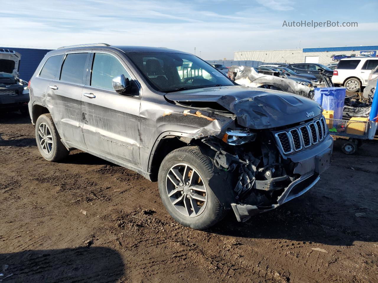 2019 Jeep Grand Cherokee Limited Серый vin: 1C4RJFBG1KC724332