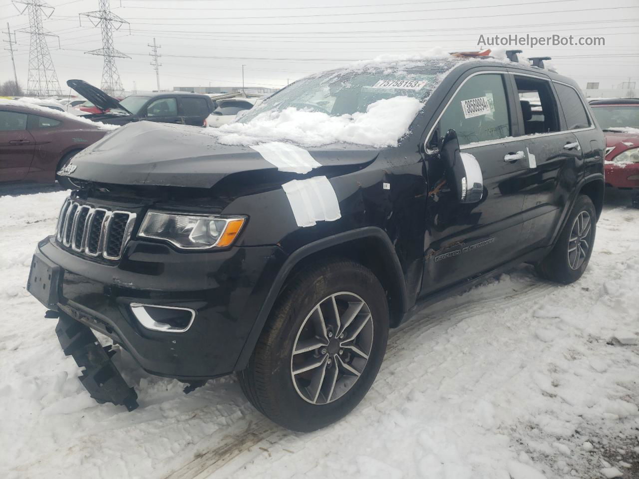 2021 Jeep Grand Cherokee Limited Черный vin: 1C4RJFBG1MC589663