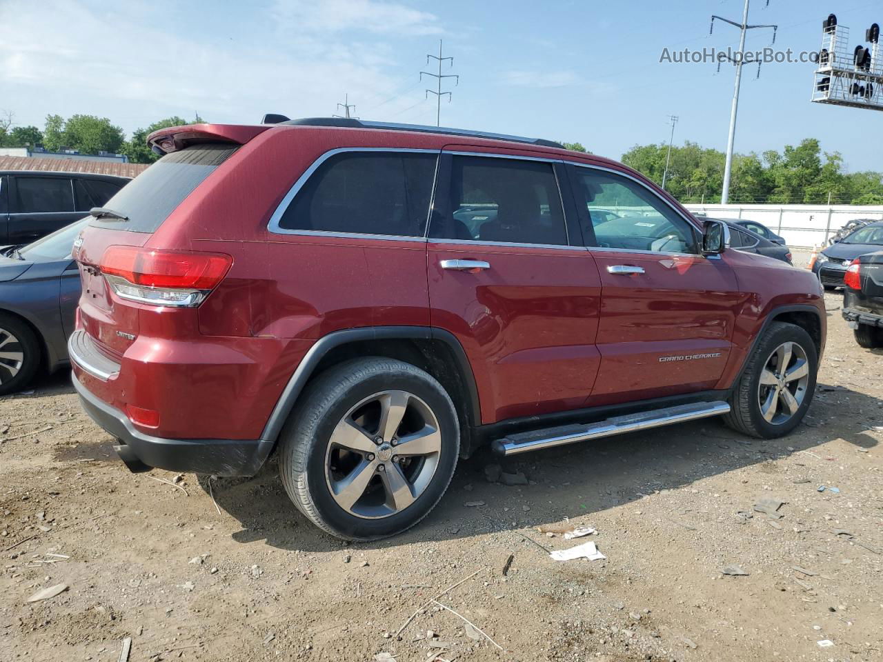 2014 Jeep Grand Cherokee Limited Burgundy vin: 1C4RJFBG2EC101774