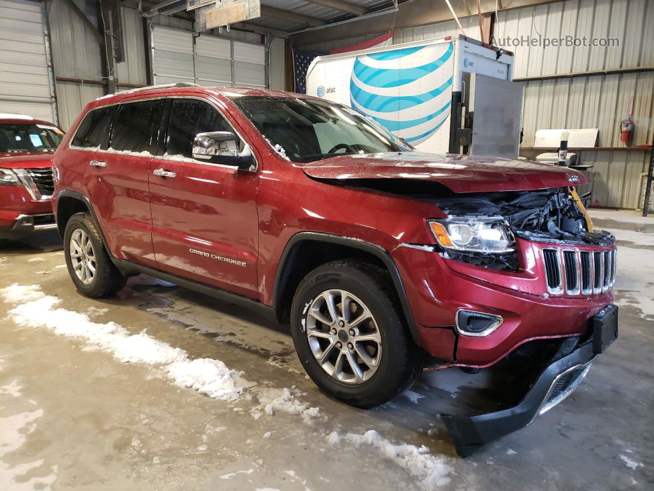 2014 Jeep Grand Cherokee Limited Maroon vin: 1C4RJFBG2EC122186