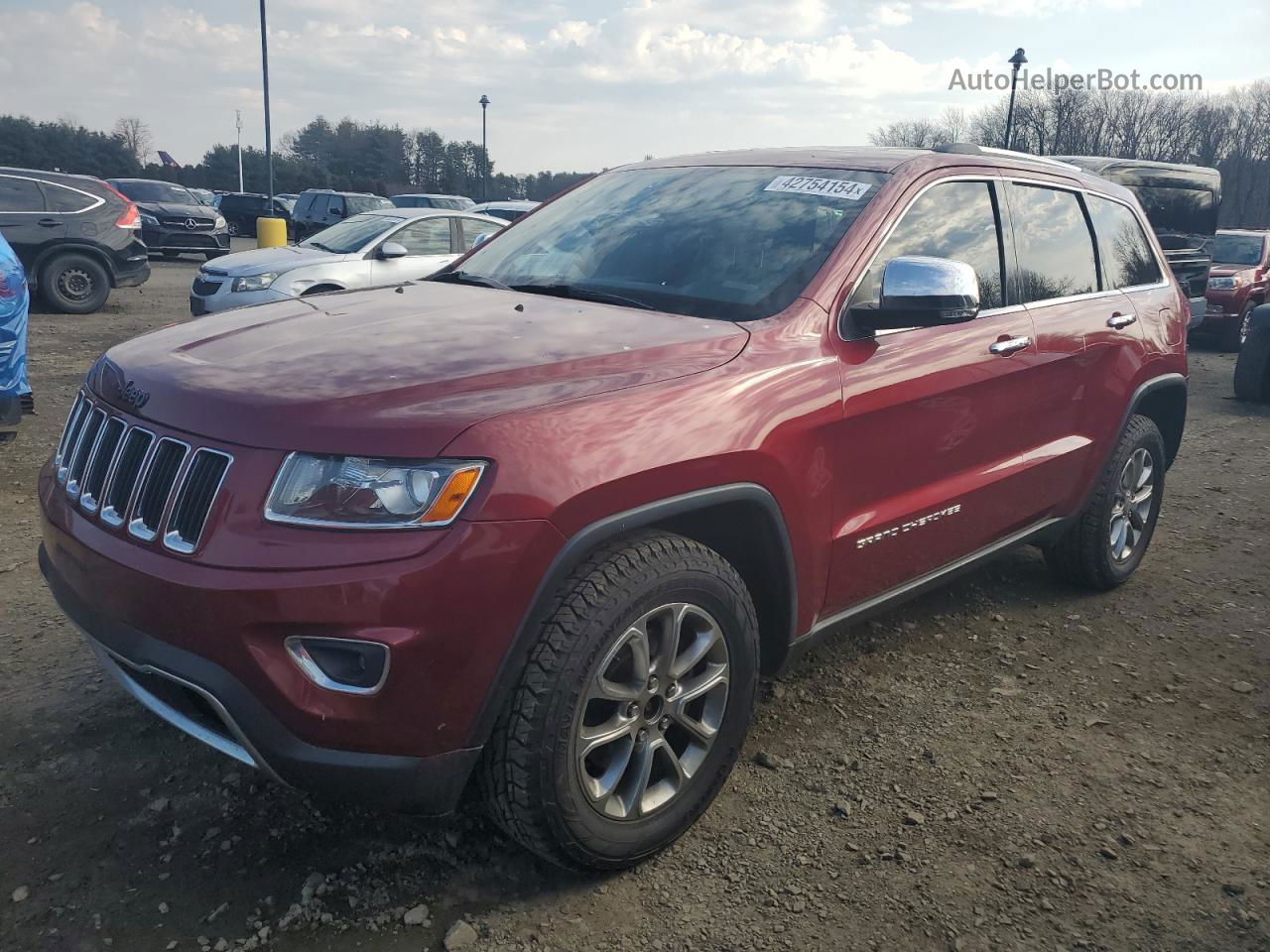 2014 Jeep Grand Cherokee Limited Red vin: 1C4RJFBG2EC275568