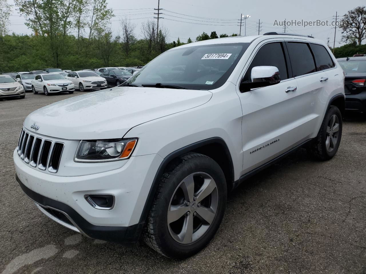 2014 Jeep Grand Cherokee Limited White vin: 1C4RJFBG2EC324462