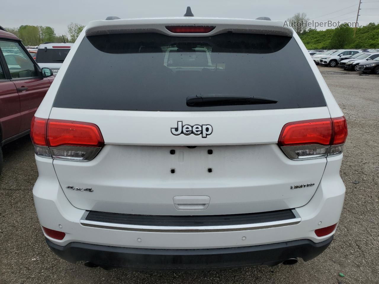 2014 Jeep Grand Cherokee Limited White vin: 1C4RJFBG2EC324462