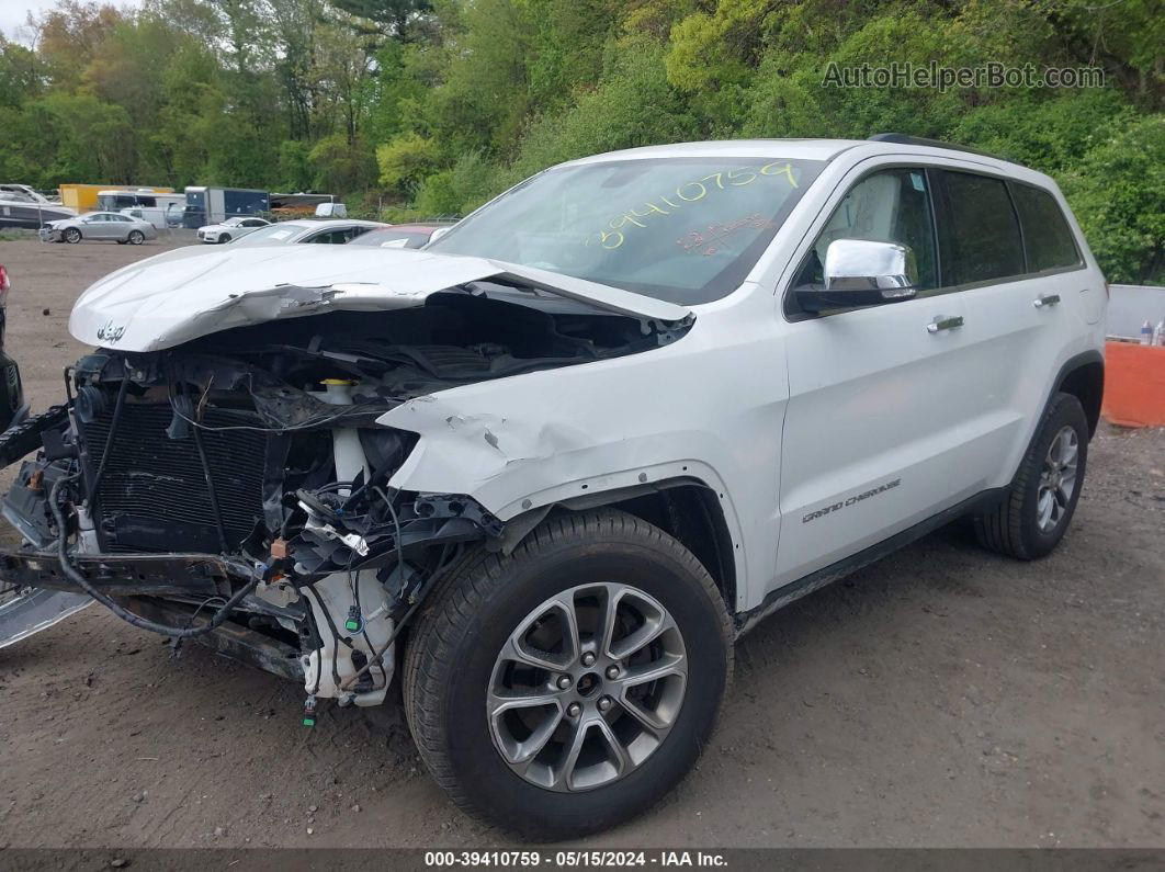 2015 Jeep Grand Cherokee Limited White vin: 1C4RJFBG2FC632376