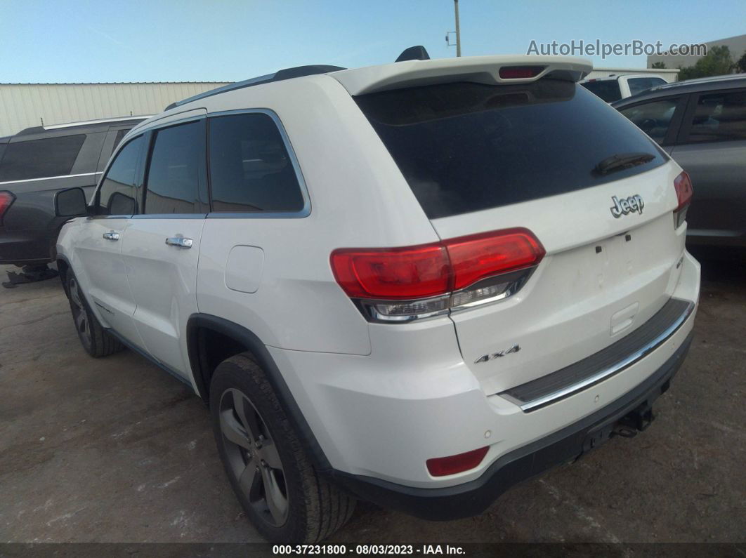 2015 Jeep Grand Cherokee Limited White vin: 1C4RJFBG2FC727374