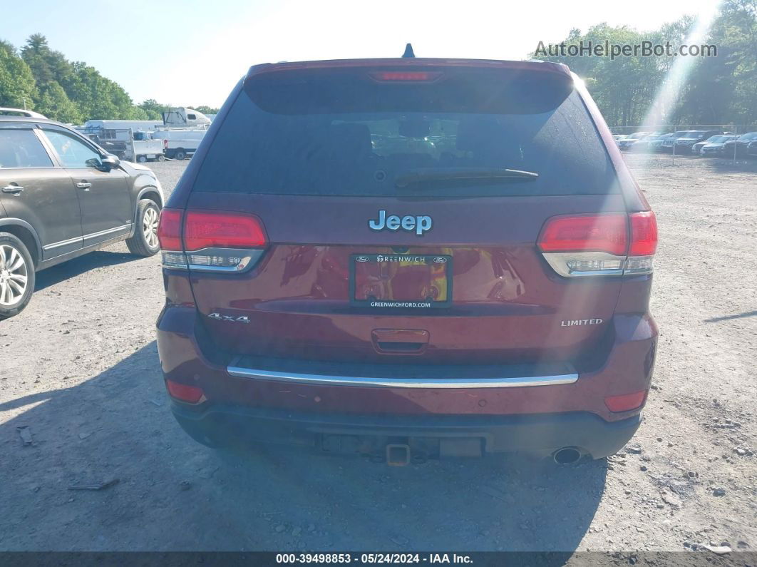 2017 Jeep Grand Cherokee Limited 4x4 Maroon vin: 1C4RJFBG2HC840843