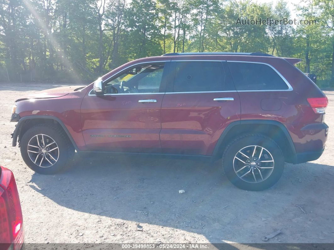 2017 Jeep Grand Cherokee Limited 4x4 Maroon vin: 1C4RJFBG2HC840843