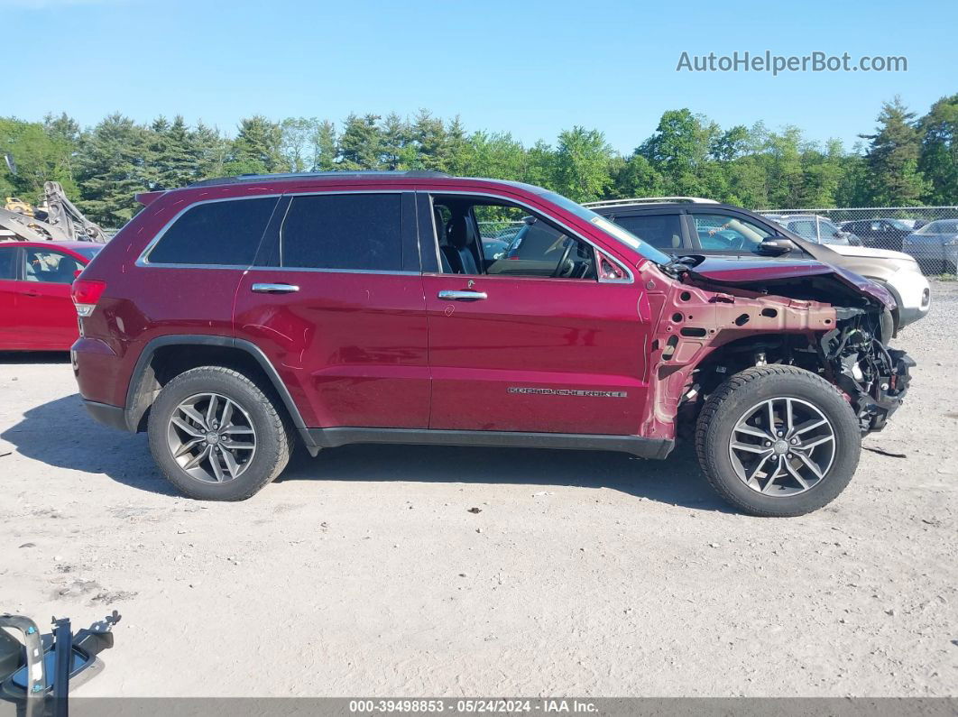 2017 Jeep Grand Cherokee Limited 4x4 Maroon vin: 1C4RJFBG2HC840843