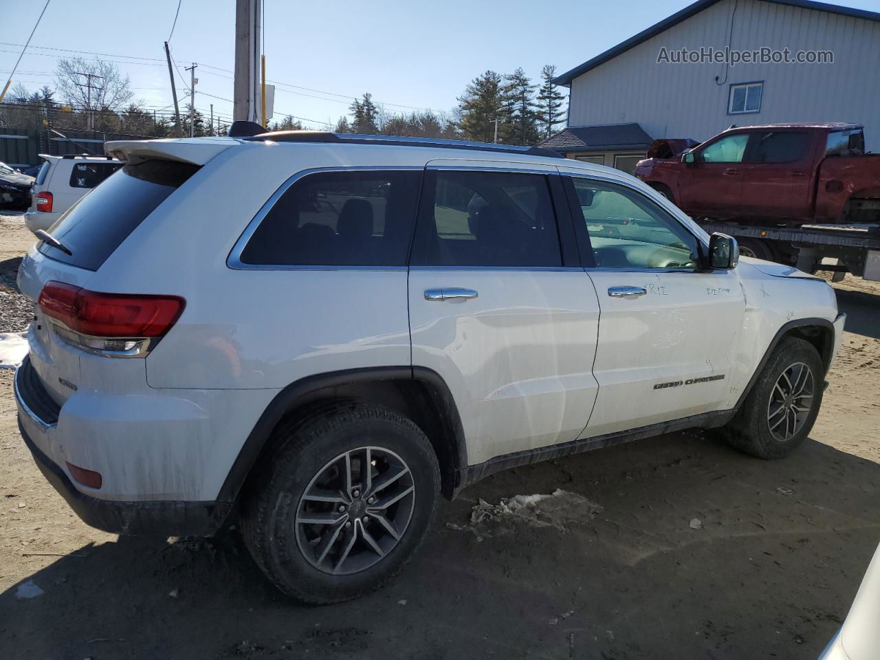 2019 Jeep Grand Cherokee Limited White vin: 1C4RJFBG2KC590639