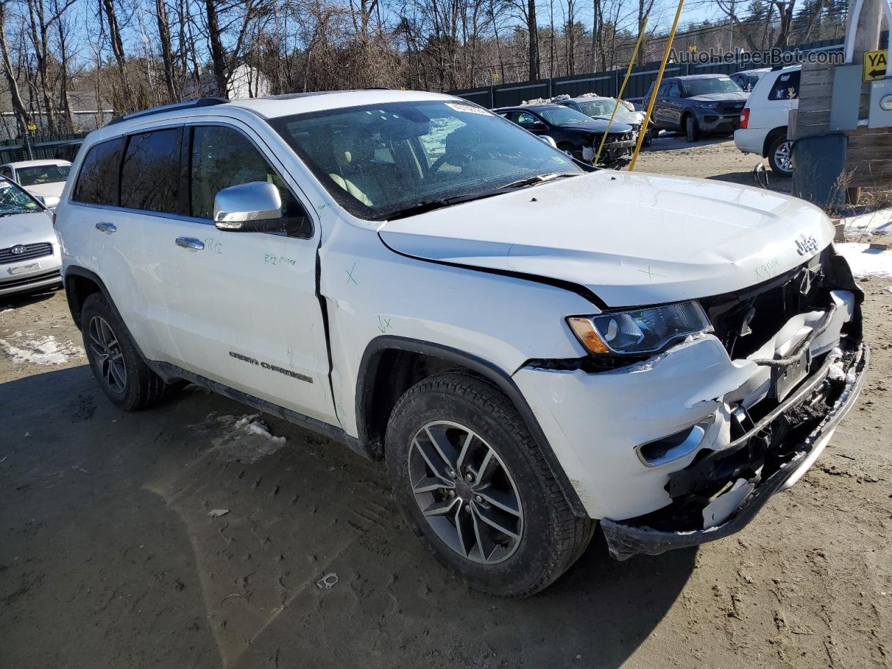 2019 Jeep Grand Cherokee Limited White vin: 1C4RJFBG2KC590639