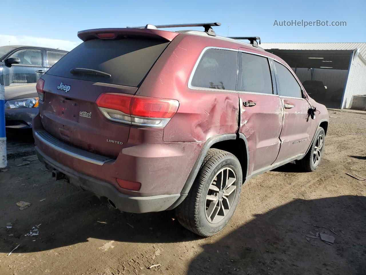 2019 Jeep Grand Cherokee Limited Burgundy vin: 1C4RJFBG2KC832152