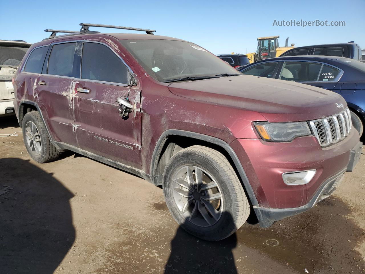 2019 Jeep Grand Cherokee Limited Бордовый vin: 1C4RJFBG2KC832152