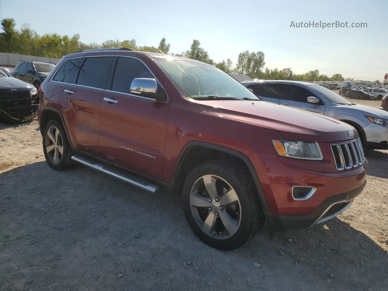 2014 Jeep Grand Cherokee Limited Maroon vin: 1C4RJFBG3EC133195