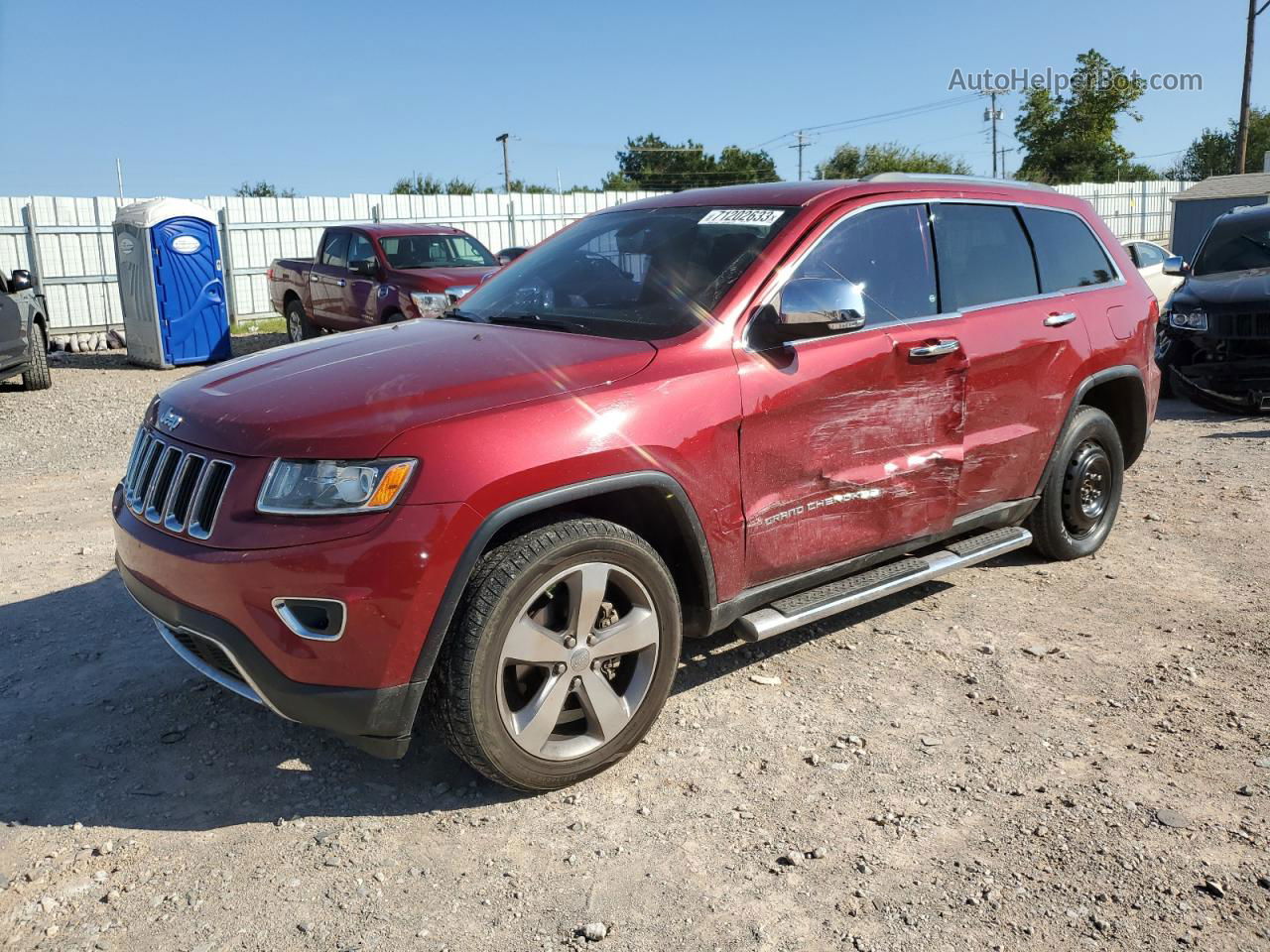 2014 Jeep Grand Cherokee Limited Maroon vin: 1C4RJFBG3EC133195