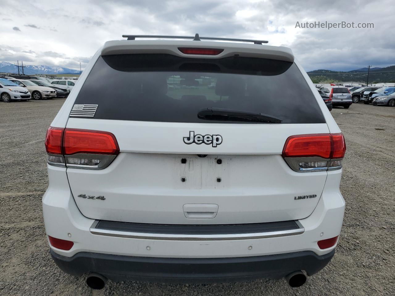 2014 Jeep Grand Cherokee Limited White vin: 1C4RJFBG3EC190397