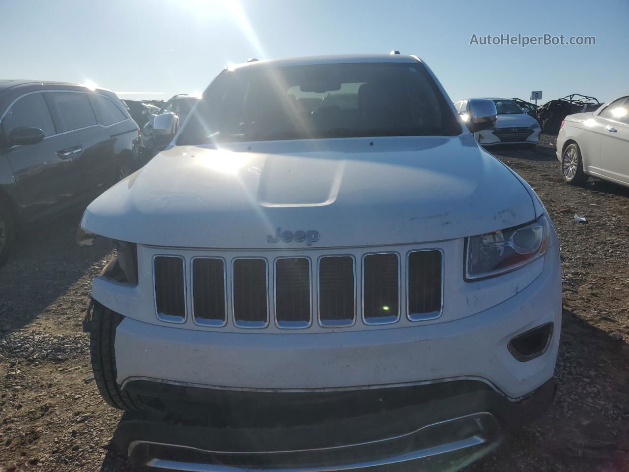 2014 Jeep Grand Cherokee Limited White vin: 1C4RJFBG3EC279595