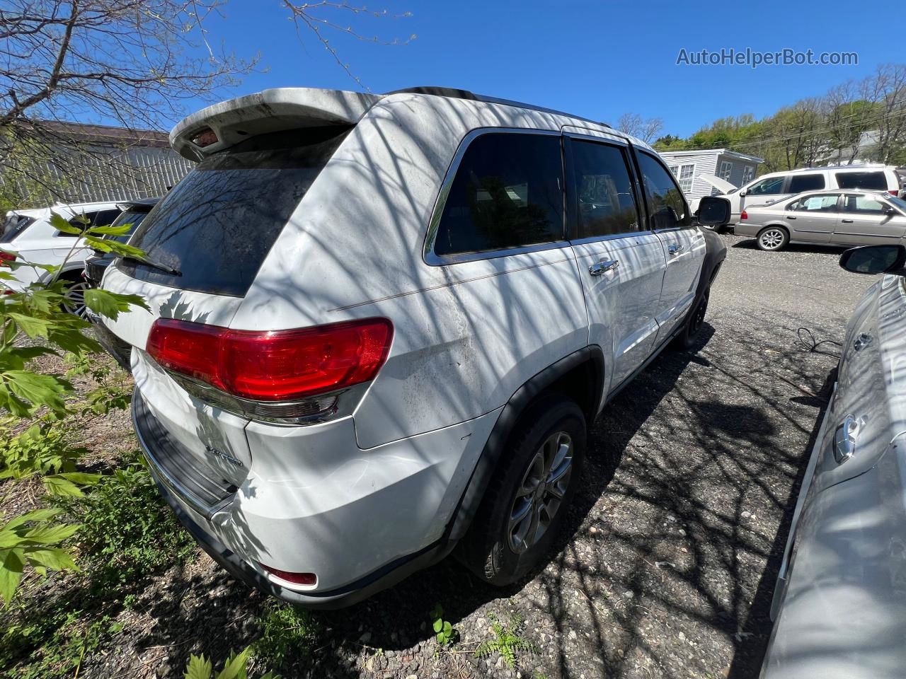 2014 Jeep Grand Cherokee Limited White vin: 1C4RJFBG3EC325118