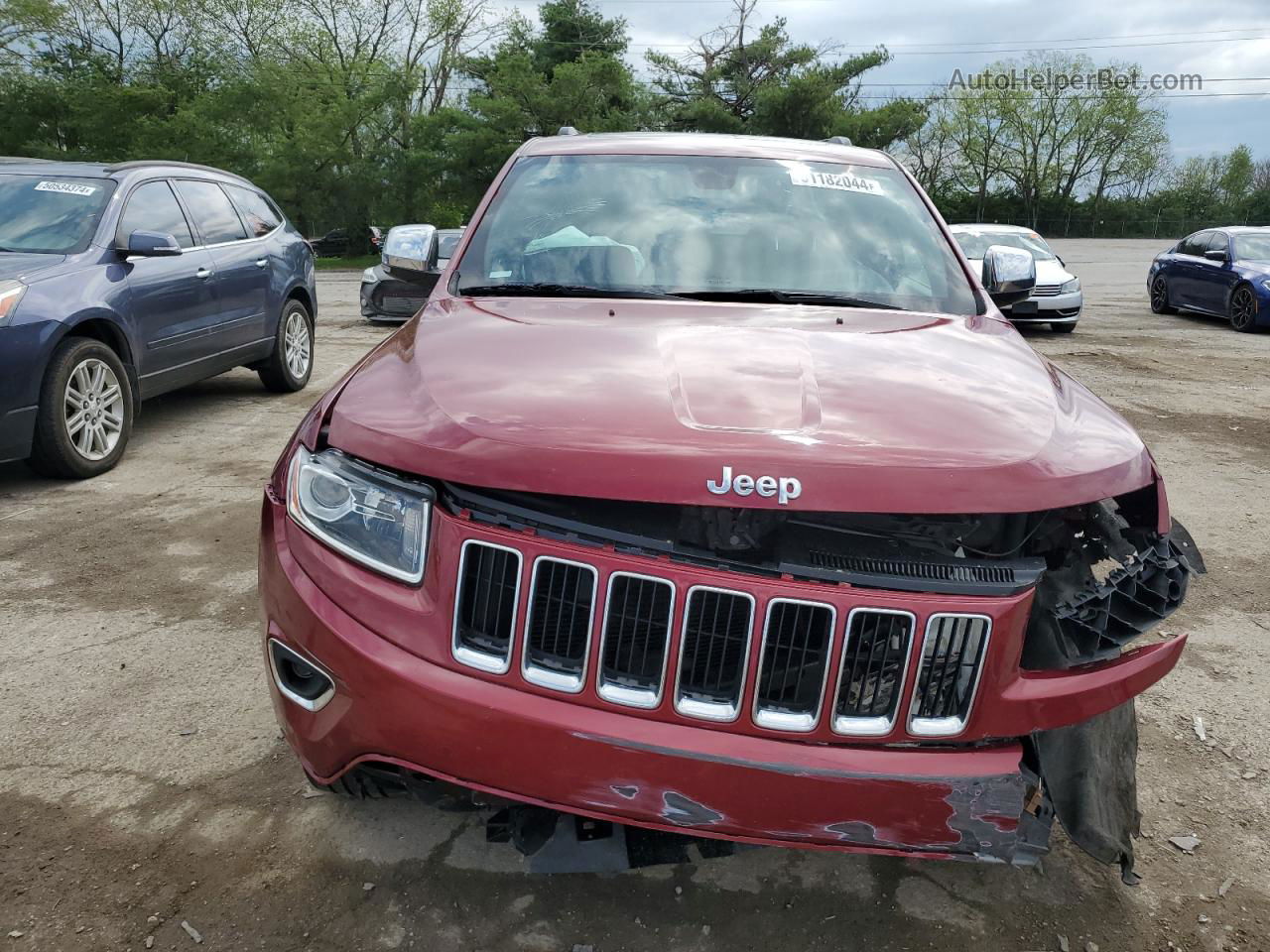 2014 Jeep Grand Cherokee Limited Burgundy vin: 1C4RJFBG3EC383875