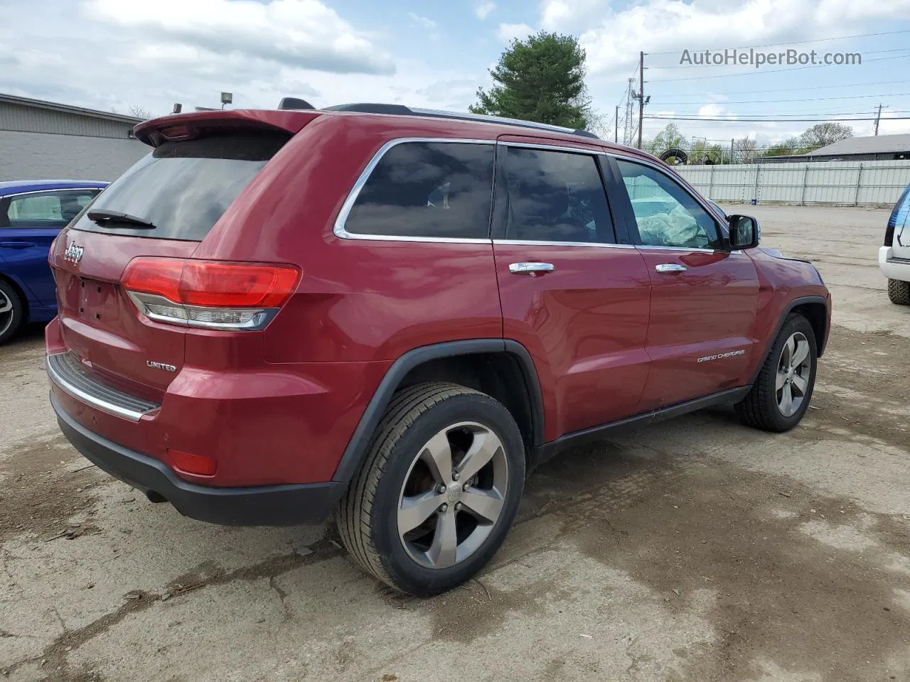 2014 Jeep Grand Cherokee Limited Burgundy vin: 1C4RJFBG3EC383875