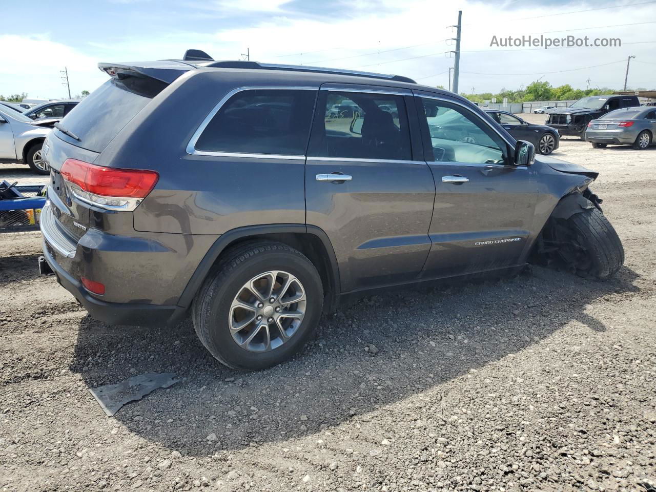 2014 Jeep Grand Cherokee Limited Серый vin: 1C4RJFBG3EC395900