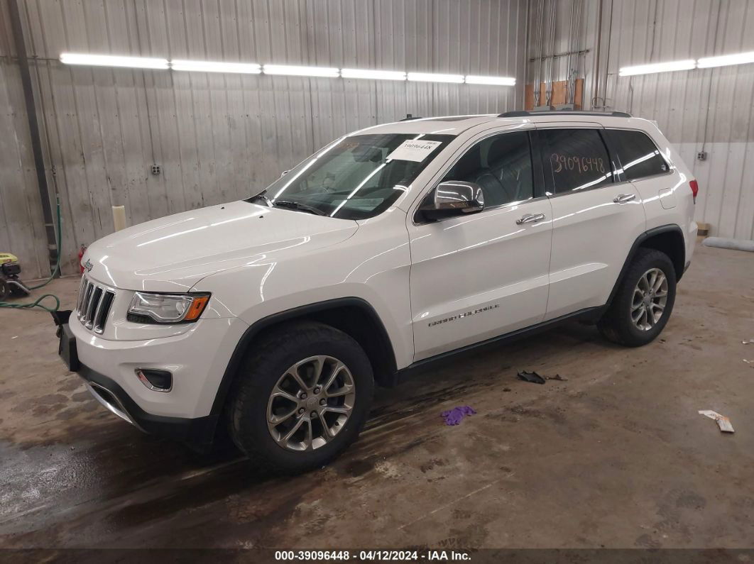 2015 Jeep Grand Cherokee Limited White vin: 1C4RJFBG3FC637988