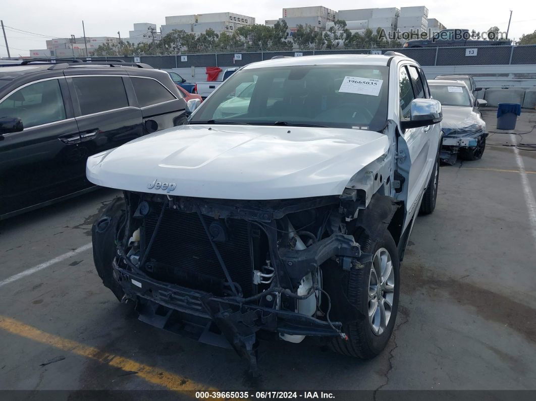 2015 Jeep Grand Cherokee Limited White vin: 1C4RJFBG3FC889370