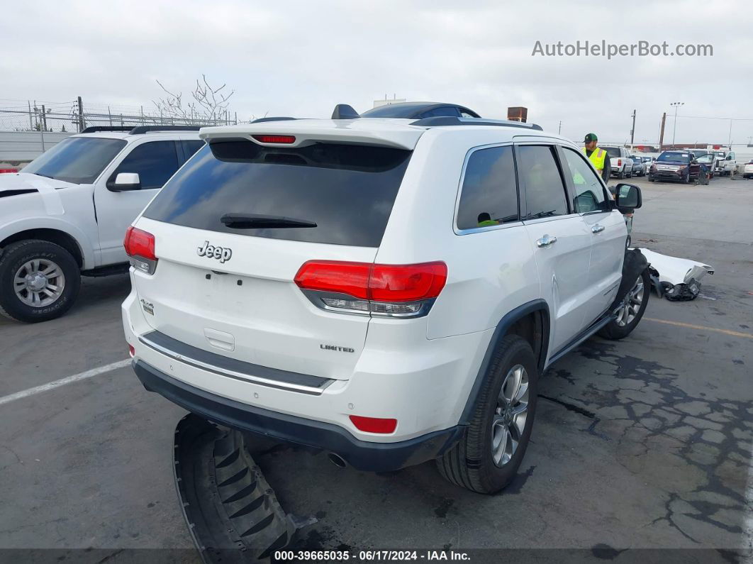 2015 Jeep Grand Cherokee Limited White vin: 1C4RJFBG3FC889370