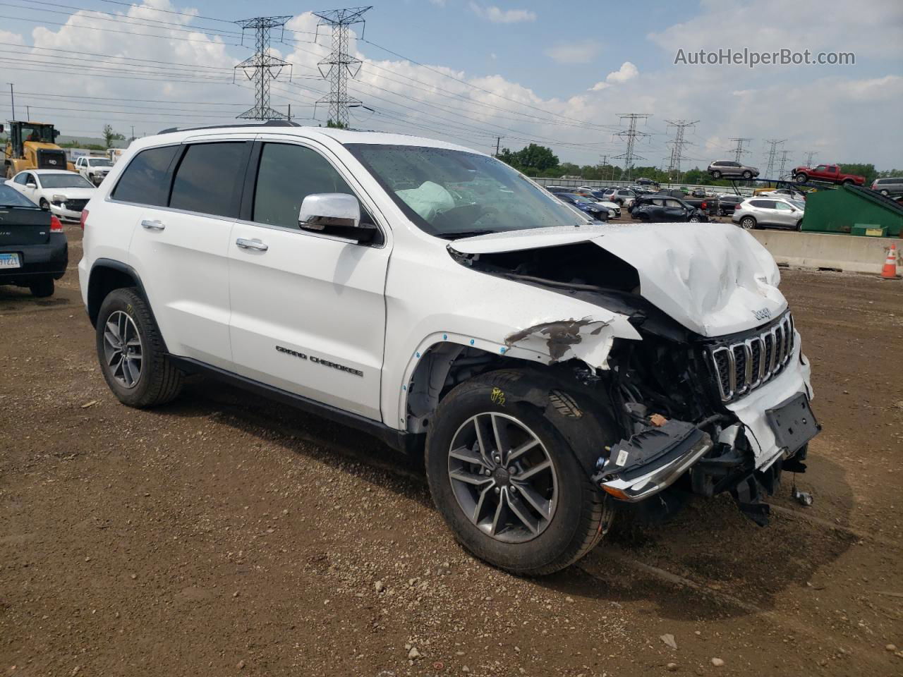 2019 Jeep Grand Cherokee Limited White vin: 1C4RJFBG3KC669107