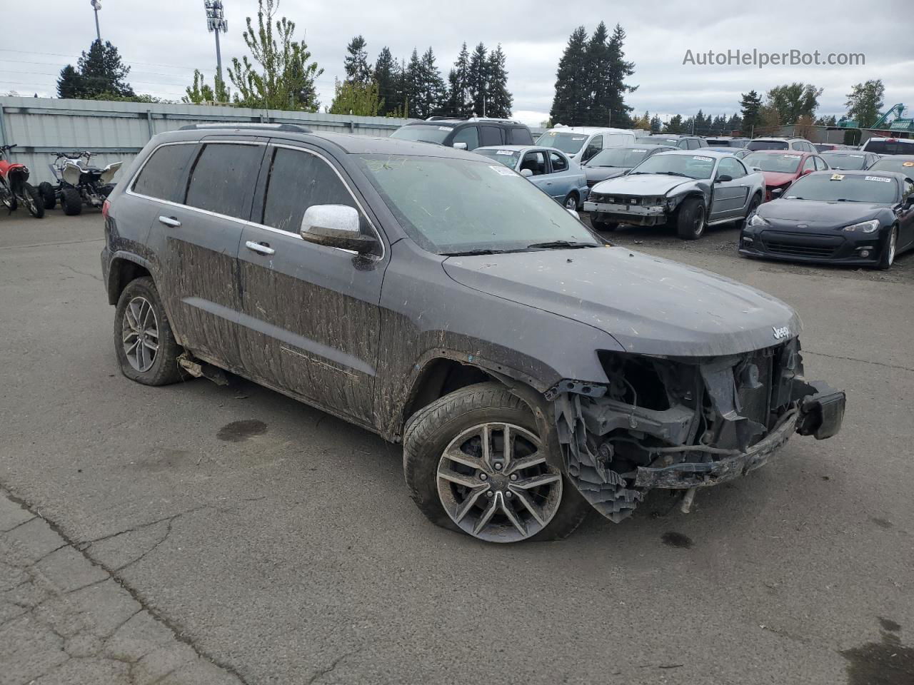 2019 Jeep Grand Cherokee Limited Gray vin: 1C4RJFBG3KC713008