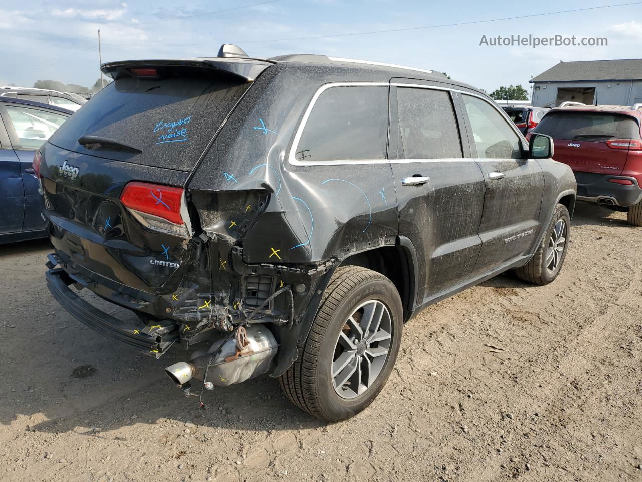 2019 Jeep Grand Cherokee Limited Black vin: 1C4RJFBG3KC785438