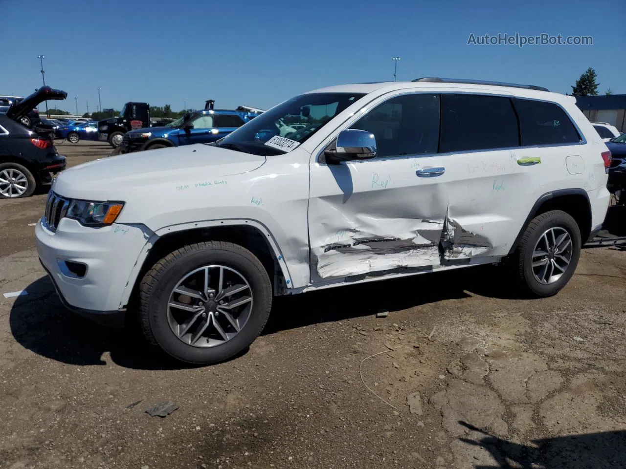 2021 Jeep Grand Cherokee Limited White vin: 1C4RJFBG3MC553361