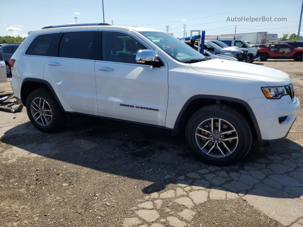 2021 Jeep Grand Cherokee Limited White vin: 1C4RJFBG3MC553361