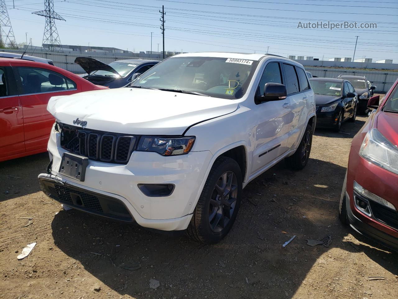 2021 Jeep Grand Cherokee Limited White vin: 1C4RJFBG3MC781229