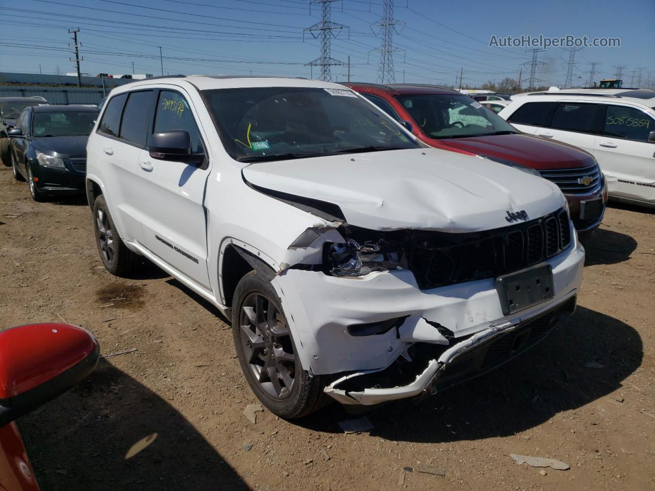 2021 Jeep Grand Cherokee Limited White vin: 1C4RJFBG3MC781229