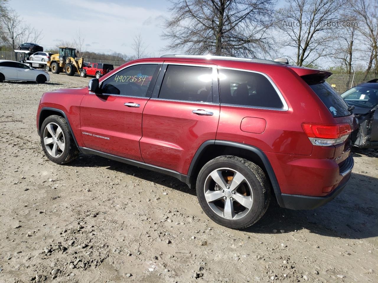 2014 Jeep Grand Cherokee Limited Бордовый vin: 1C4RJFBG4EC101596